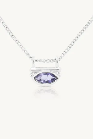 Nyra Iolite Silver Necklace