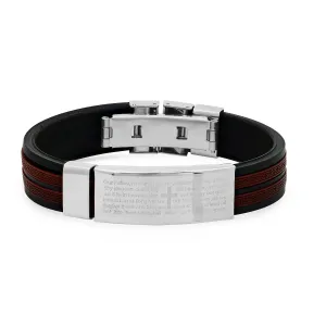 Our Father bracelet with Greek Key accents