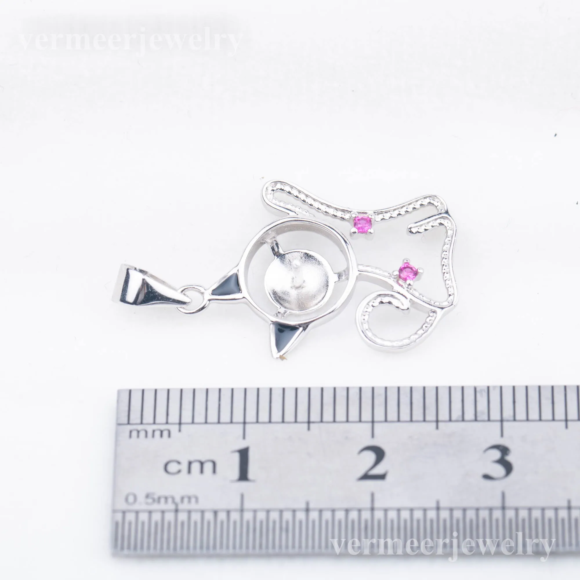 P030930 DIY 7-9mm Natural Freshwater pearl pendant accessory 925 sterling silver engagement jewelry necklace for women