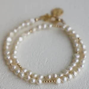 Pearl Double Wrap Bracelet