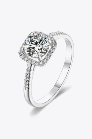 Princess Cut Engagement Ring Moissanite 925 Sterling Silver Women's Fine Jewelry Cocktail Wrings