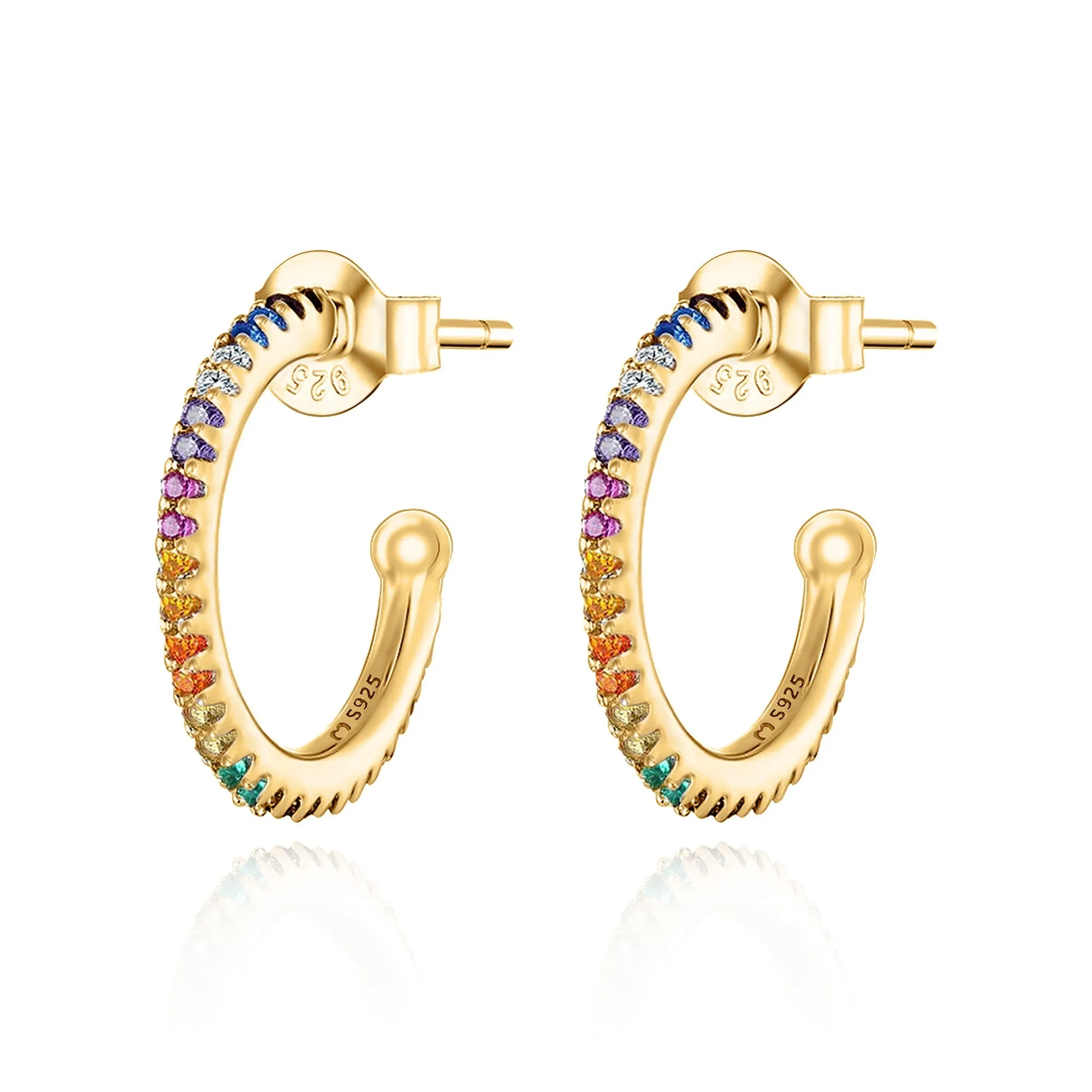 "Half Ring Colours" Earrings