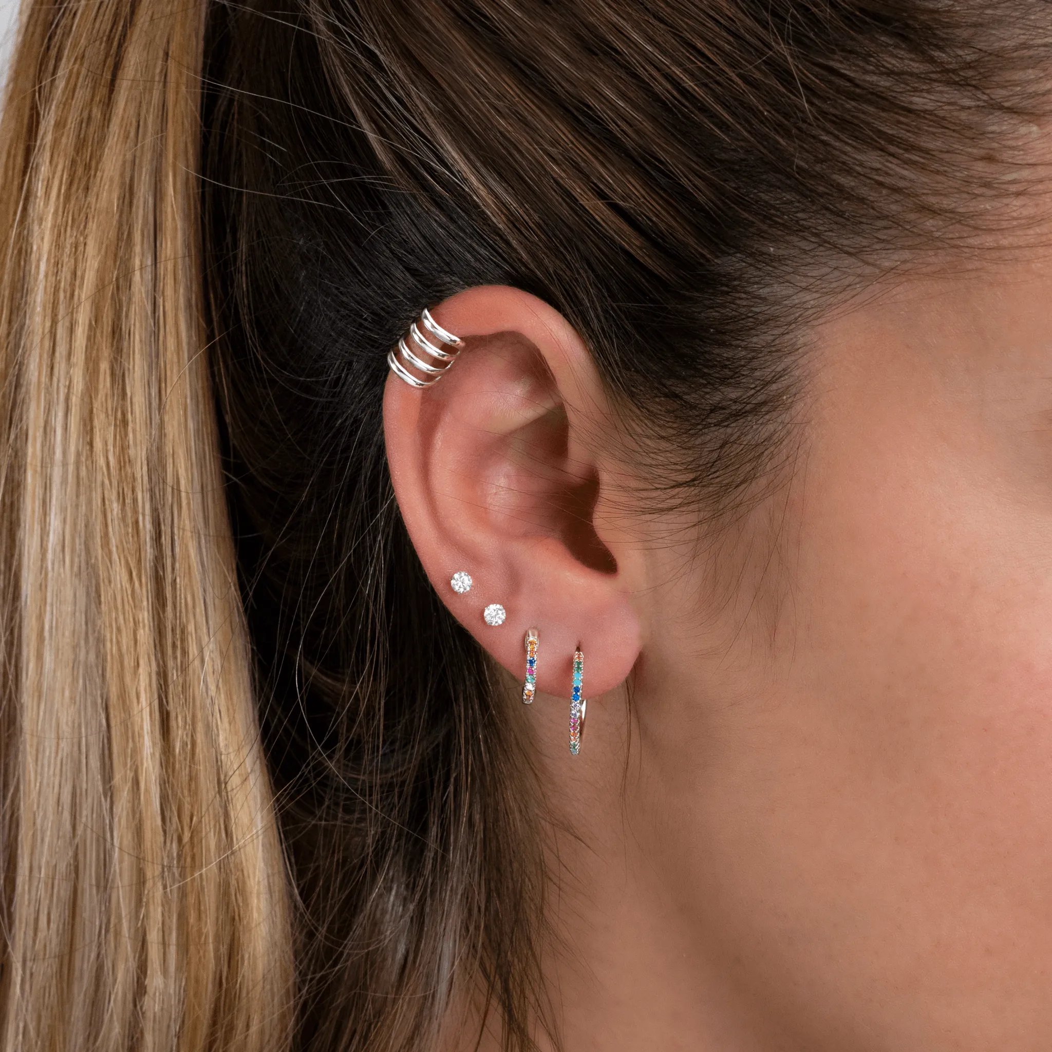 "Half Ring Colours" Earrings