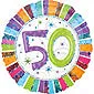 Radiant 50th Birthday Balloon