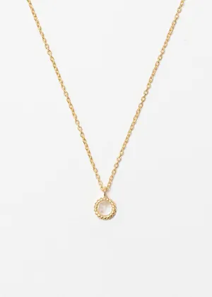 Rainbow Moonstone Daisy Necklace