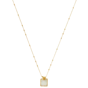 Rainbow Moonstone Lena Charm Necklace