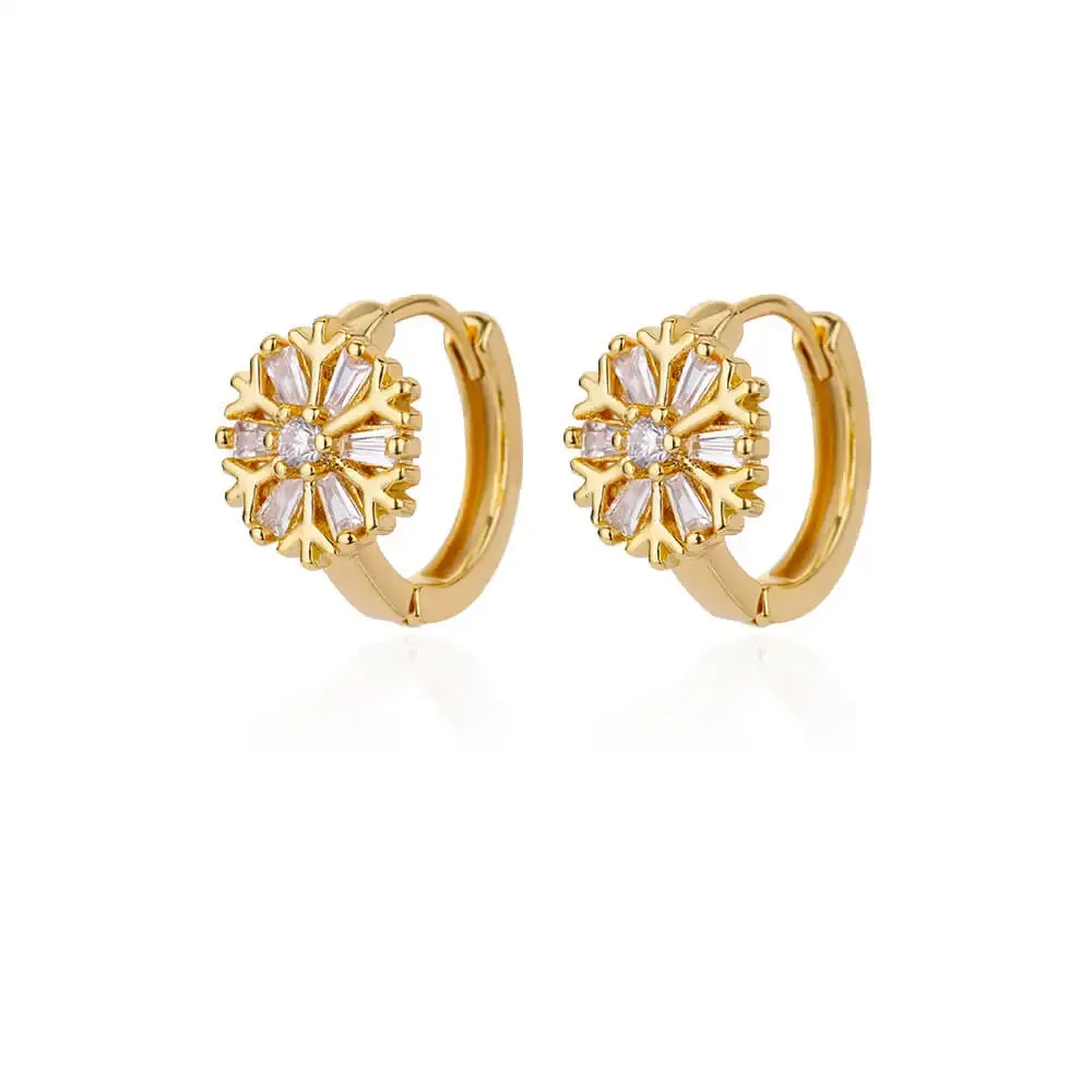 Rainbow Zircon Earring for Women Stainless Steel Hoop Earring 2024 New Trending Luxury Aesthetic Accesorios Jewelry aretes mujer
