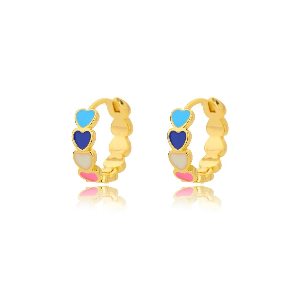 Rainbow Zircon Earring for Women Stainless Steel Hoop Earring 2024 New Trending Luxury Aesthetic Accesorios Jewelry aretes mujer