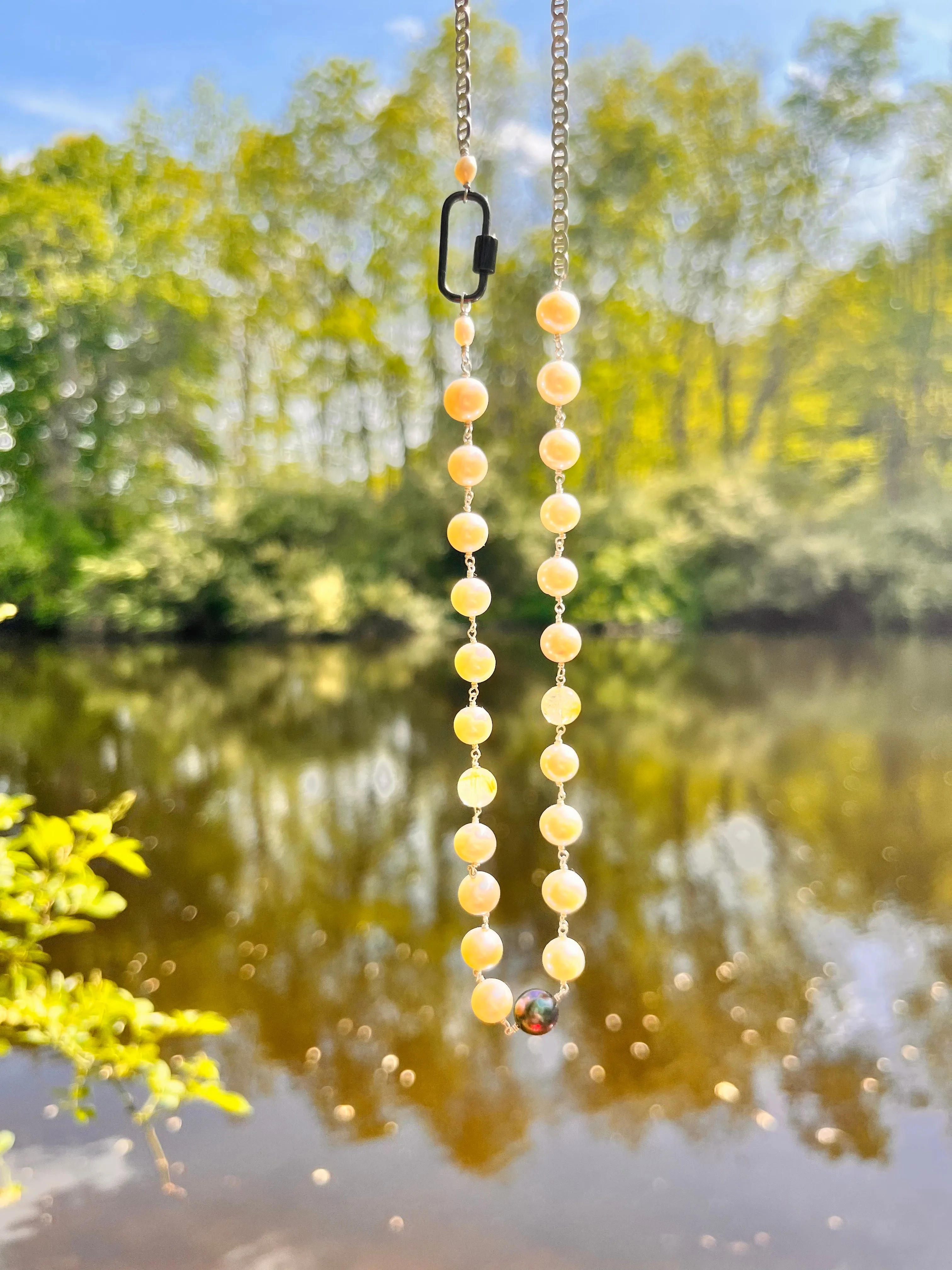 Raw Pearl necklace - Unisex