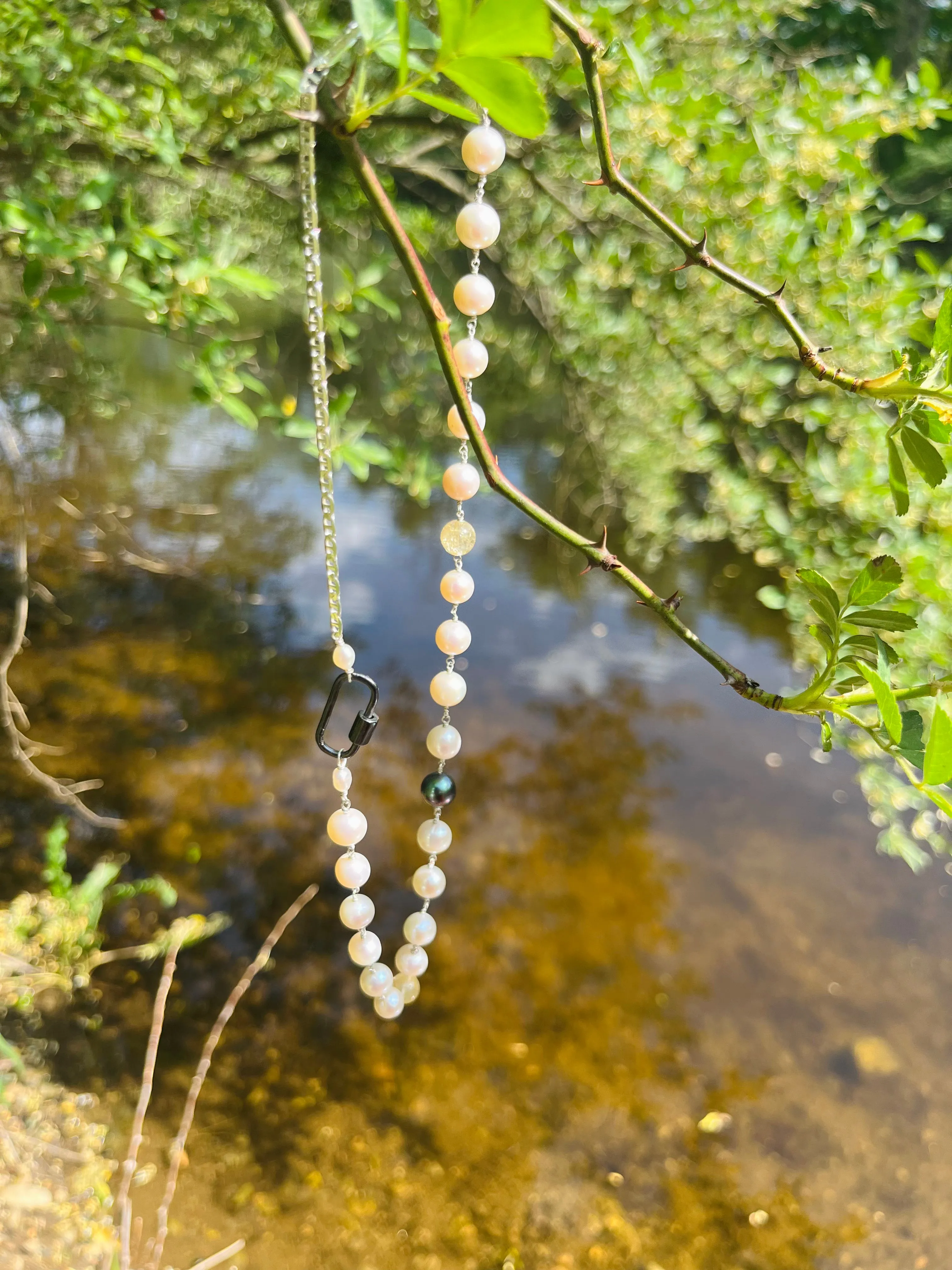Raw Pearl necklace - Unisex