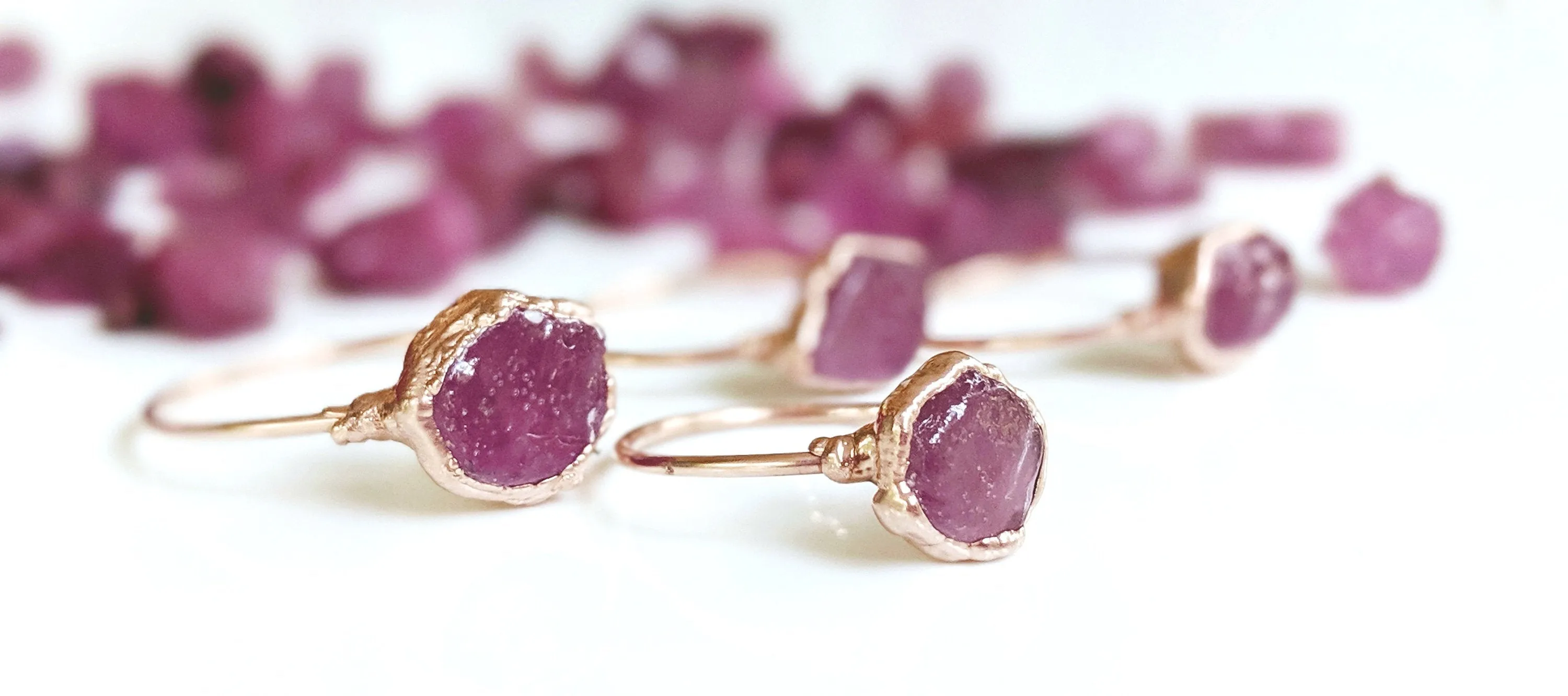Raw Ruby ring