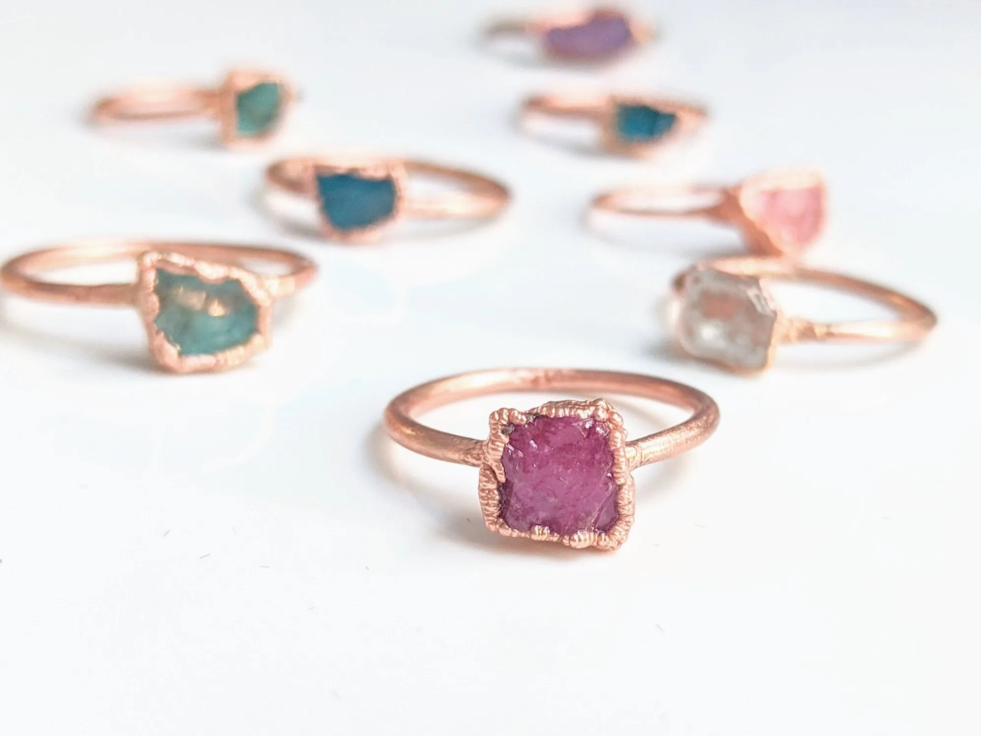Raw Ruby ring
