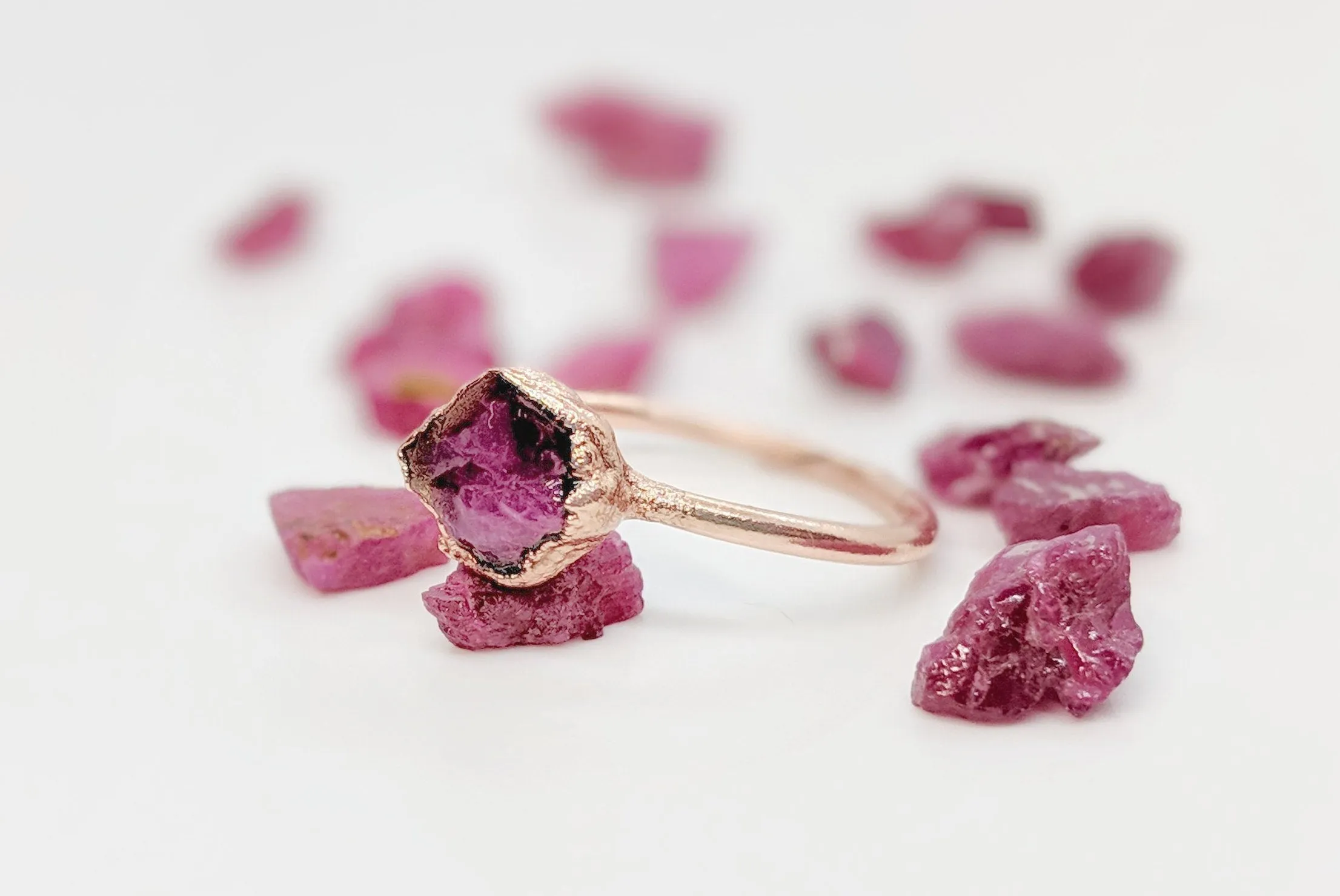 Raw Ruby ring