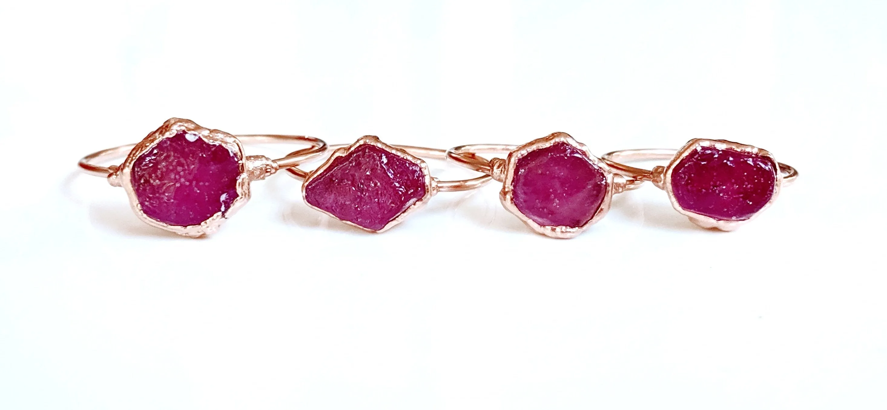 Raw Ruby ring