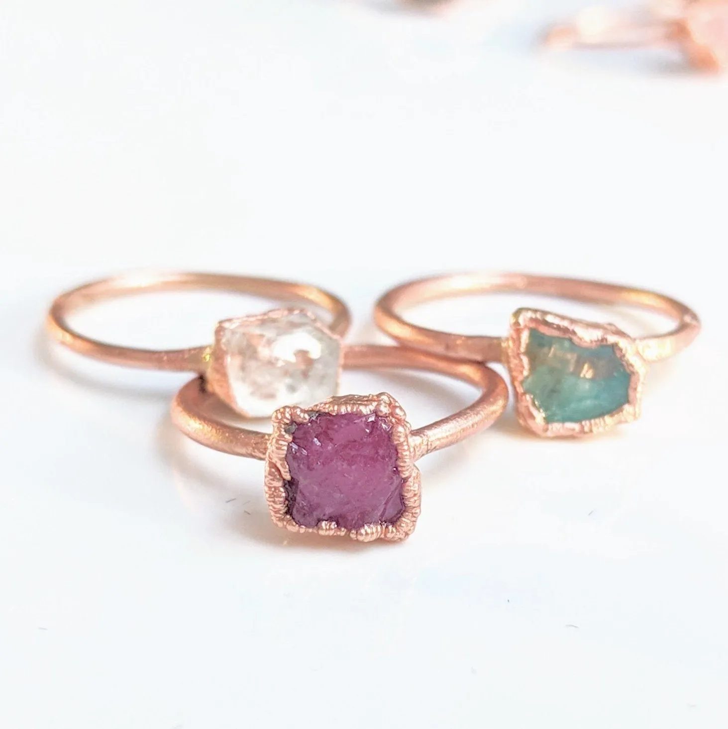 Raw Ruby ring