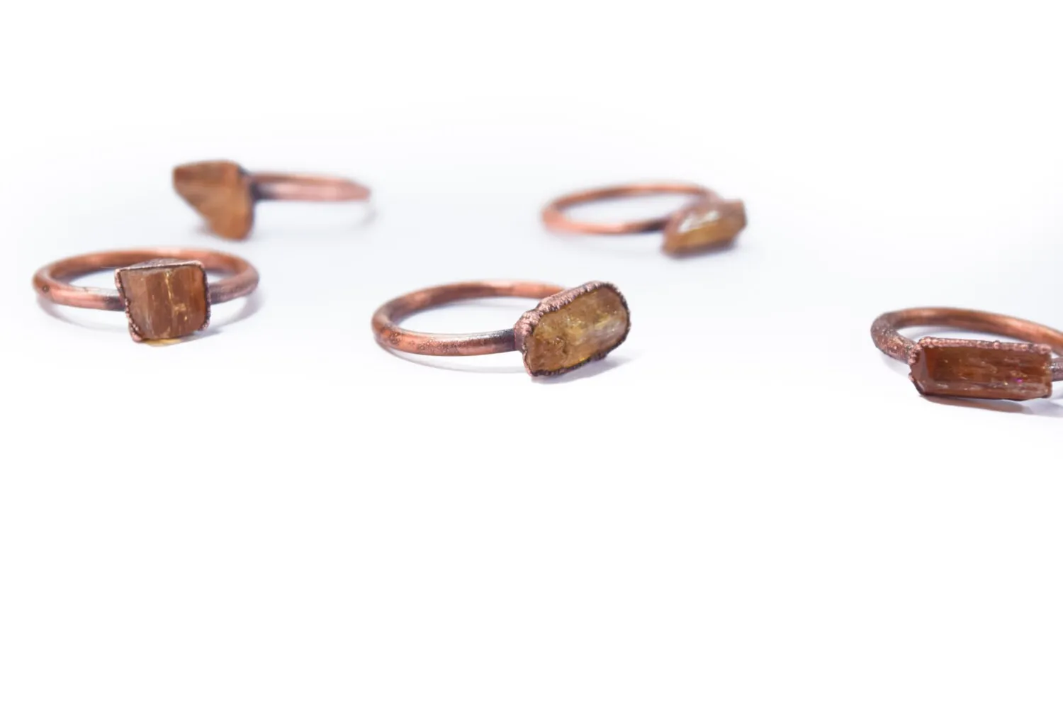 Raw Topaz ring | Topaz crystal ring