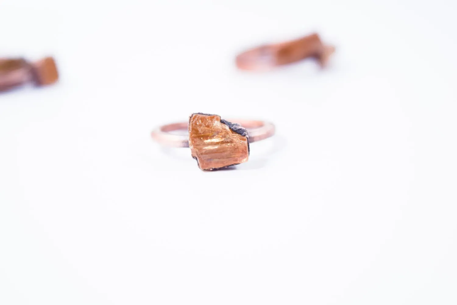 Raw Topaz ring | Topaz crystal ring