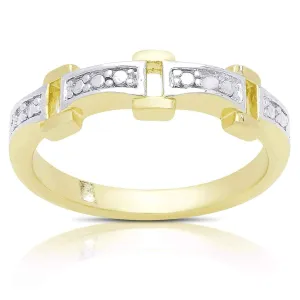 Rectangle diamond ring