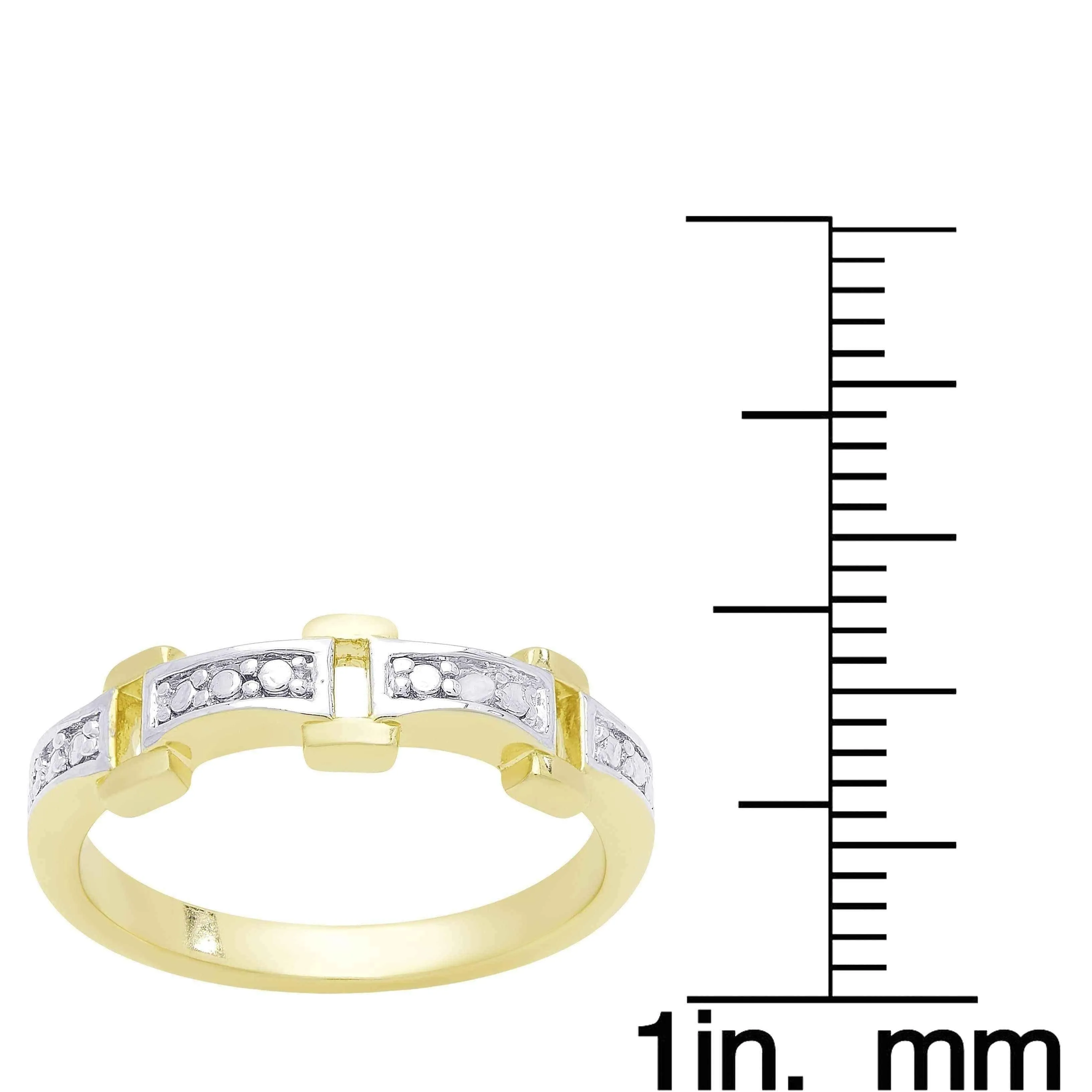 Rectangle diamond ring