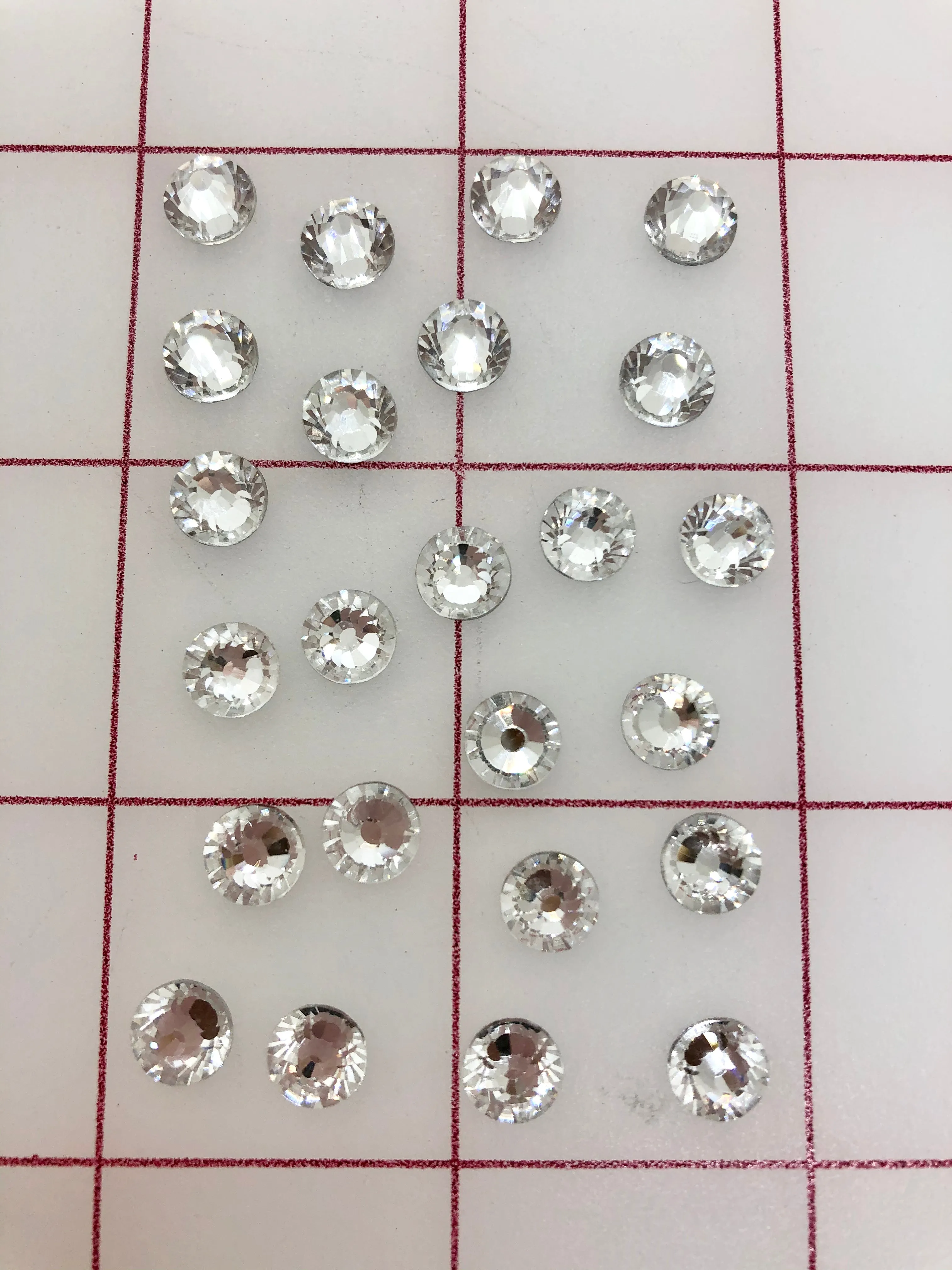 Rhinestones - 34ss Czech "Bright-Cut" Crystal Flat Back 24PK