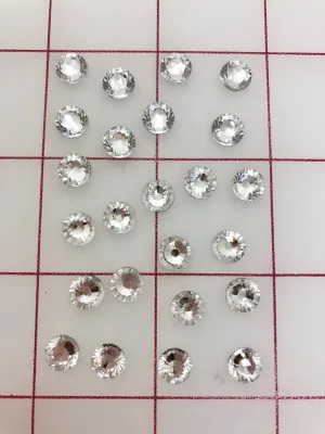 Rhinestones - 34ss Czech "Bright-Cut" Crystal Flat Back 24PK