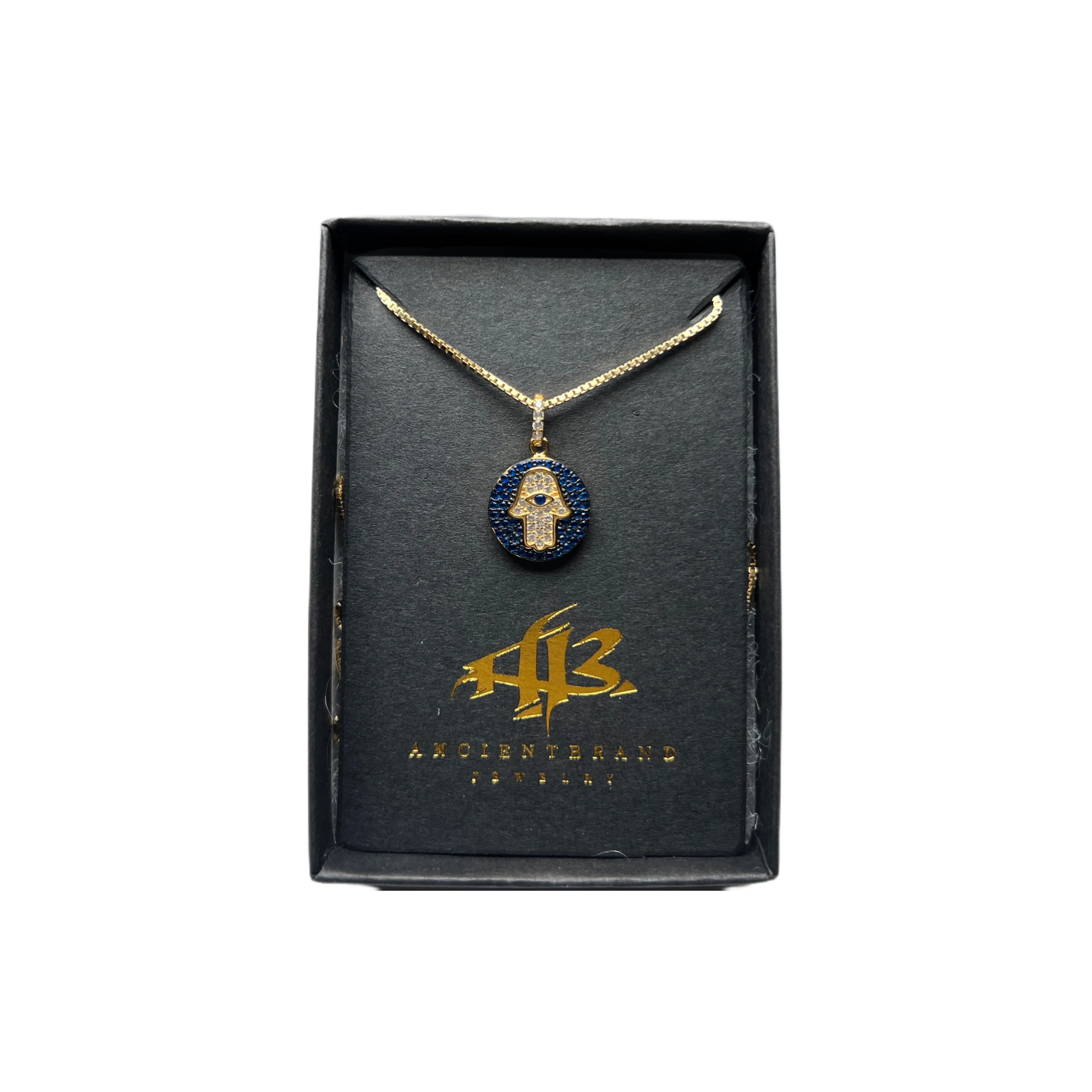 Sapphire Hamsa Lux Necklace