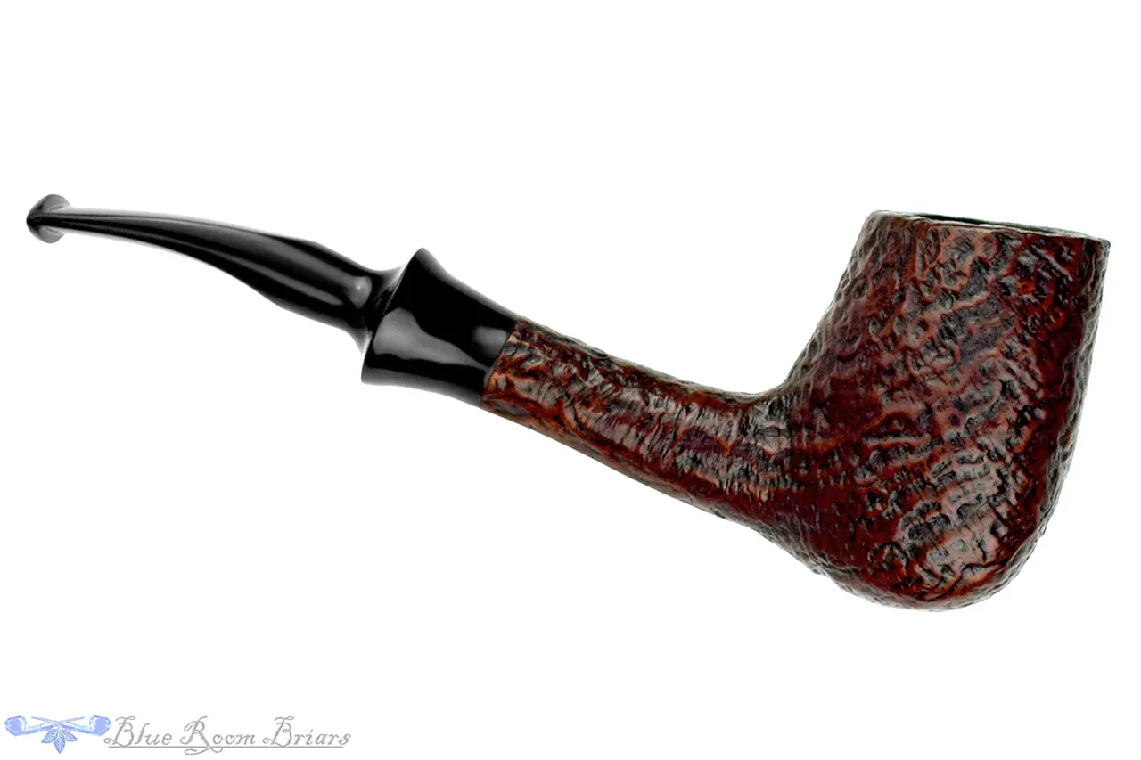 Scandia (Stanwell) 709 Bent Sandblast Peewit Egg Estate Pipe