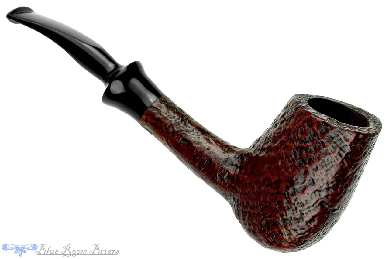 Scandia (Stanwell) 709 Bent Sandblast Peewit Egg Estate Pipe