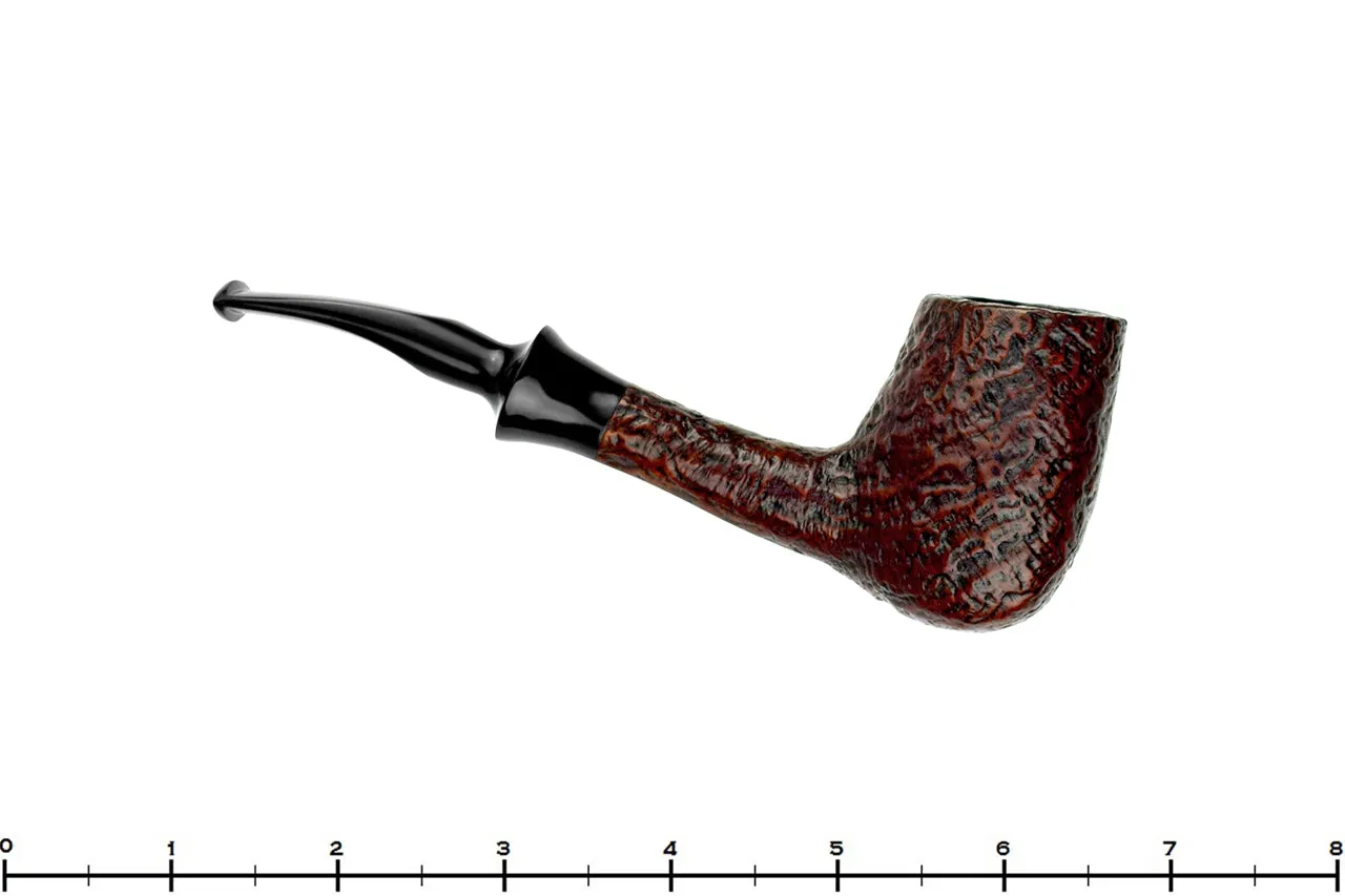 Scandia (Stanwell) 709 Bent Sandblast Peewit Egg Estate Pipe