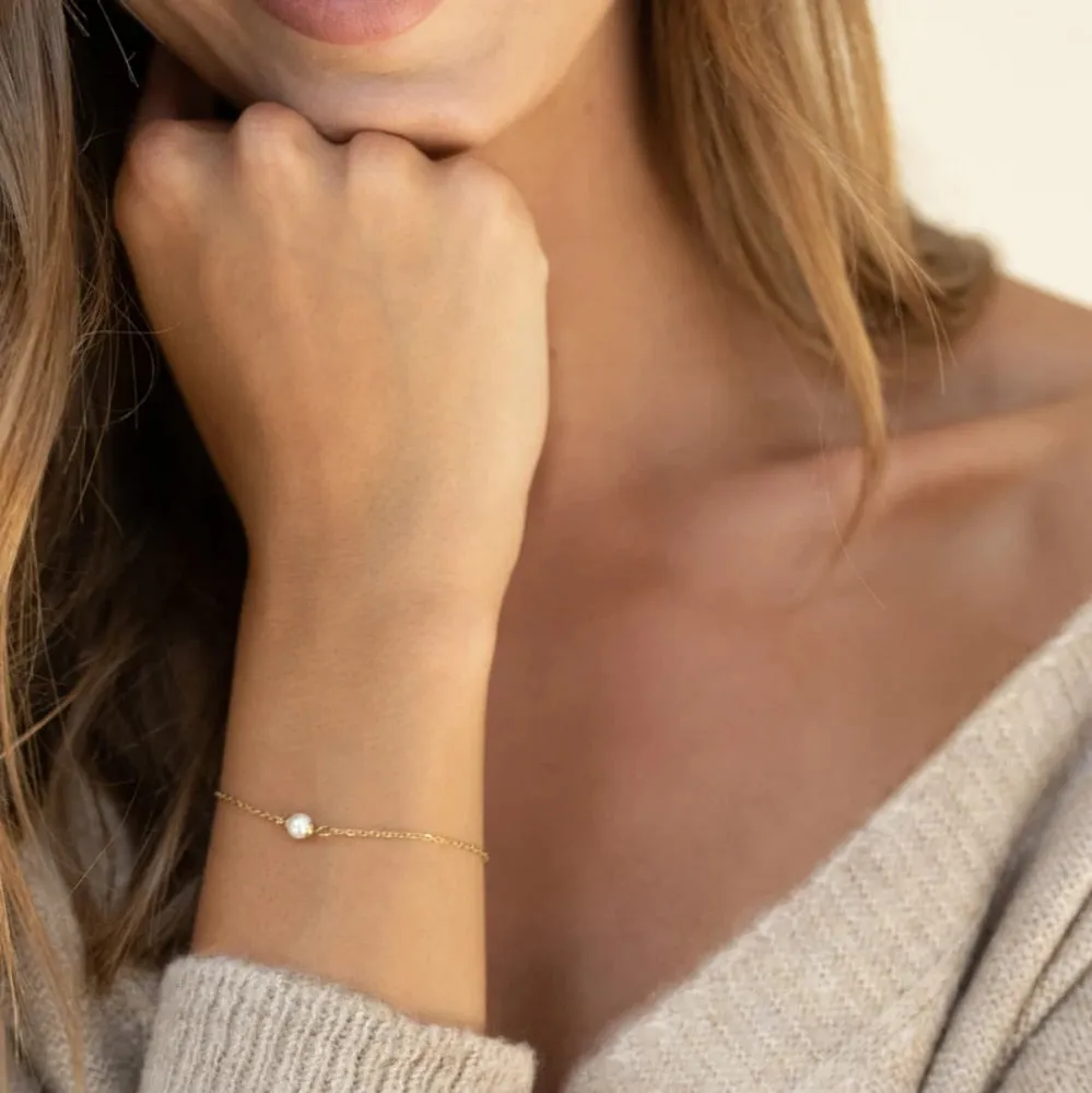 Sea Pearl Charm Bracelet