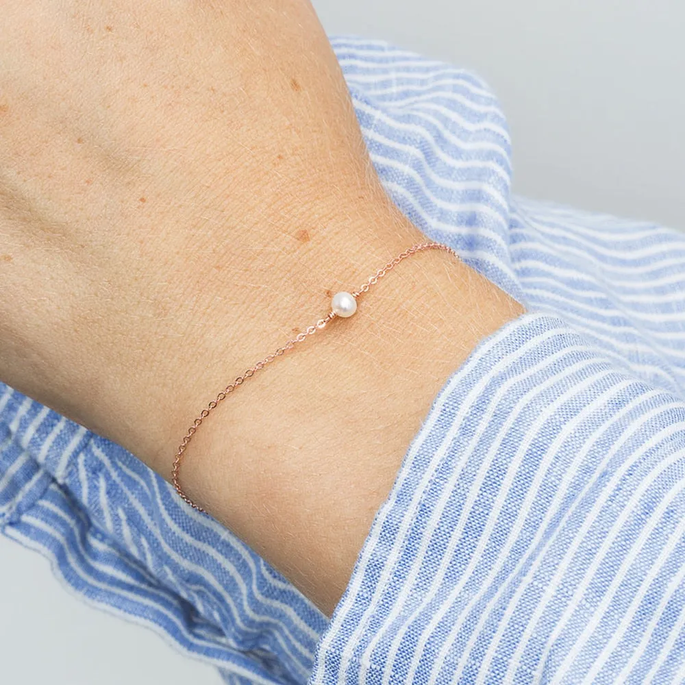 Sea Pearl Charm Bracelet
