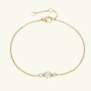 Sea Pearl Charm Bracelet