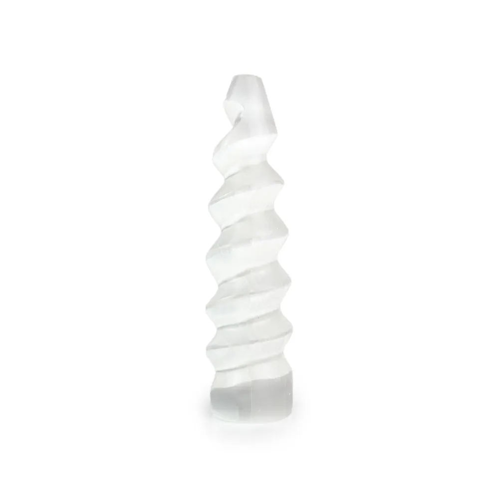 Selenite Spiral Point