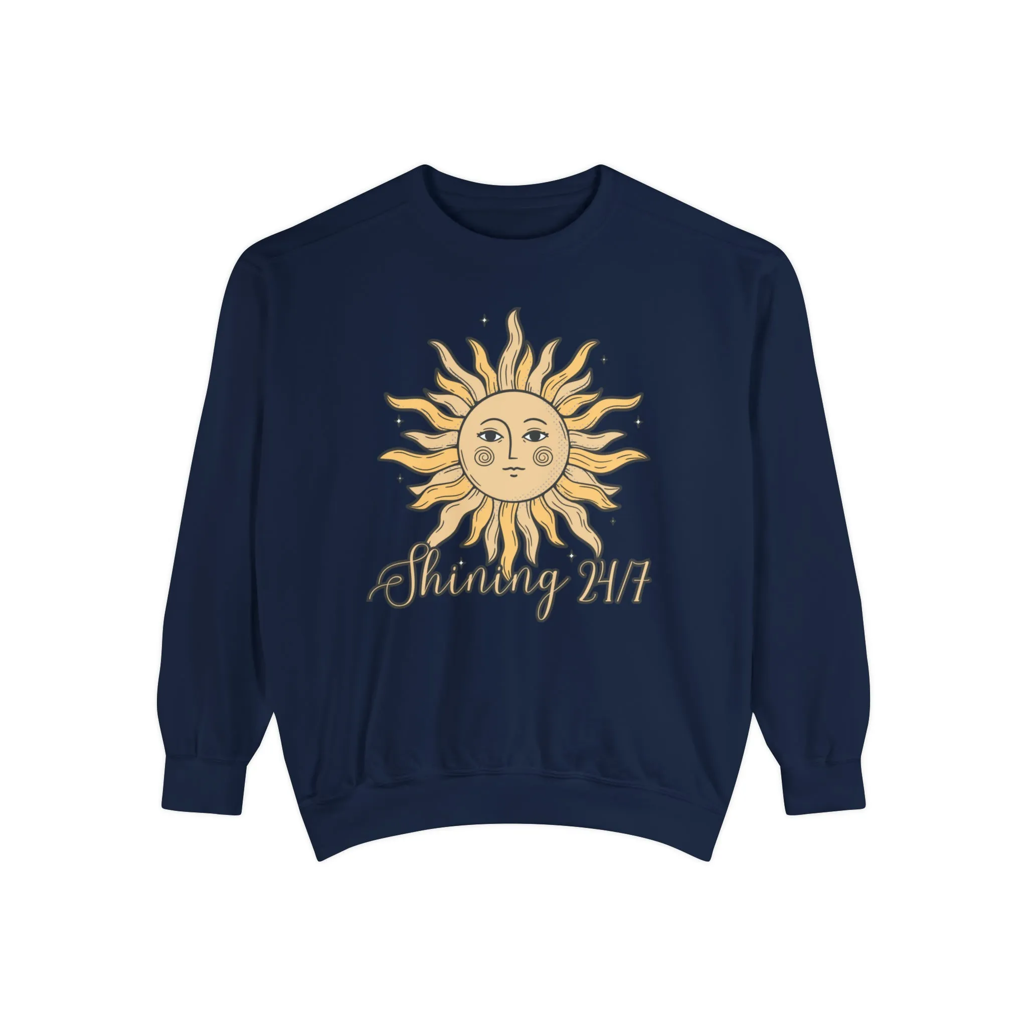 Shining 24/7 Women's Comfort Colors Sweatshirt - Cozy and Radiant