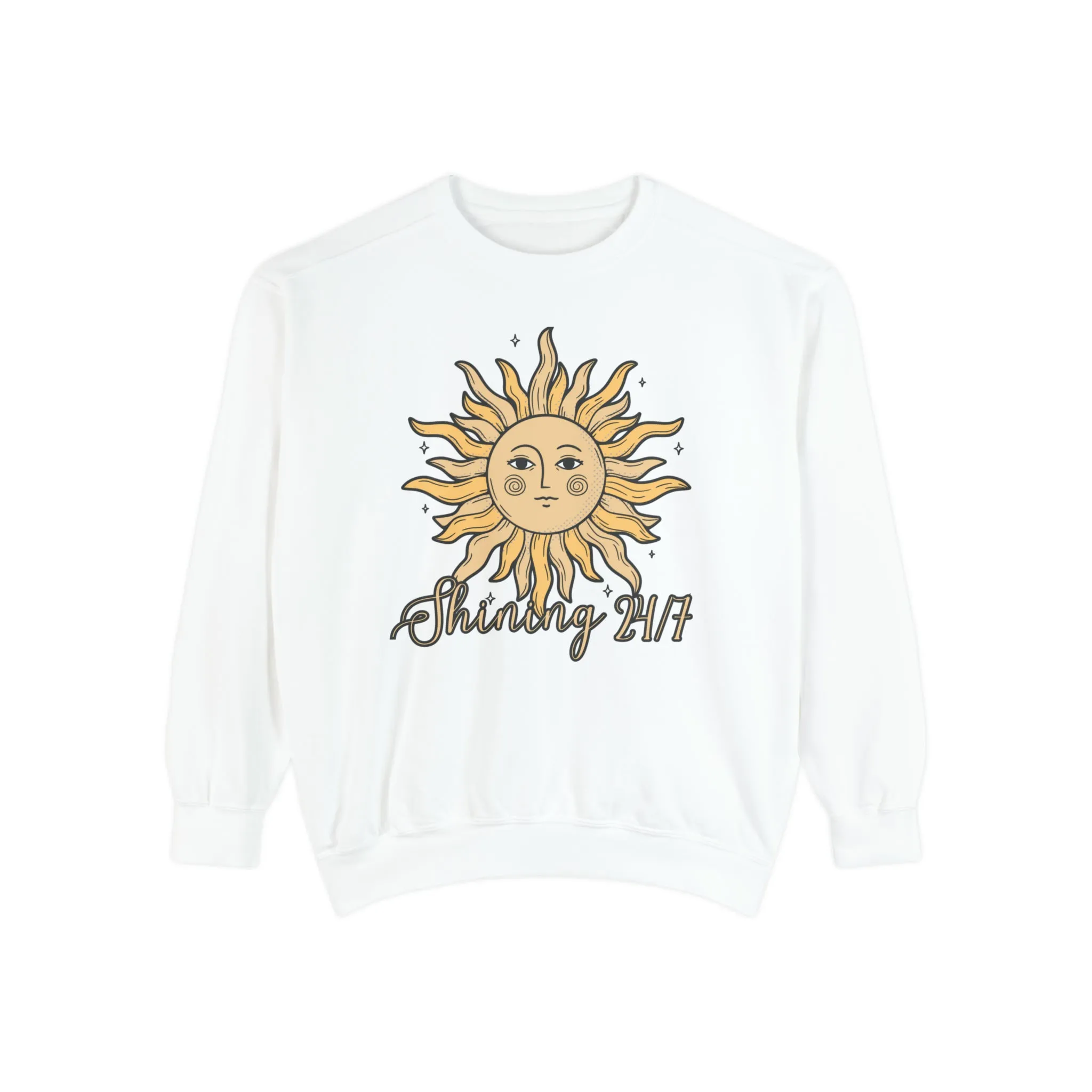 Shining 24/7 Women's Comfort Colors Sweatshirt - Cozy and Radiant