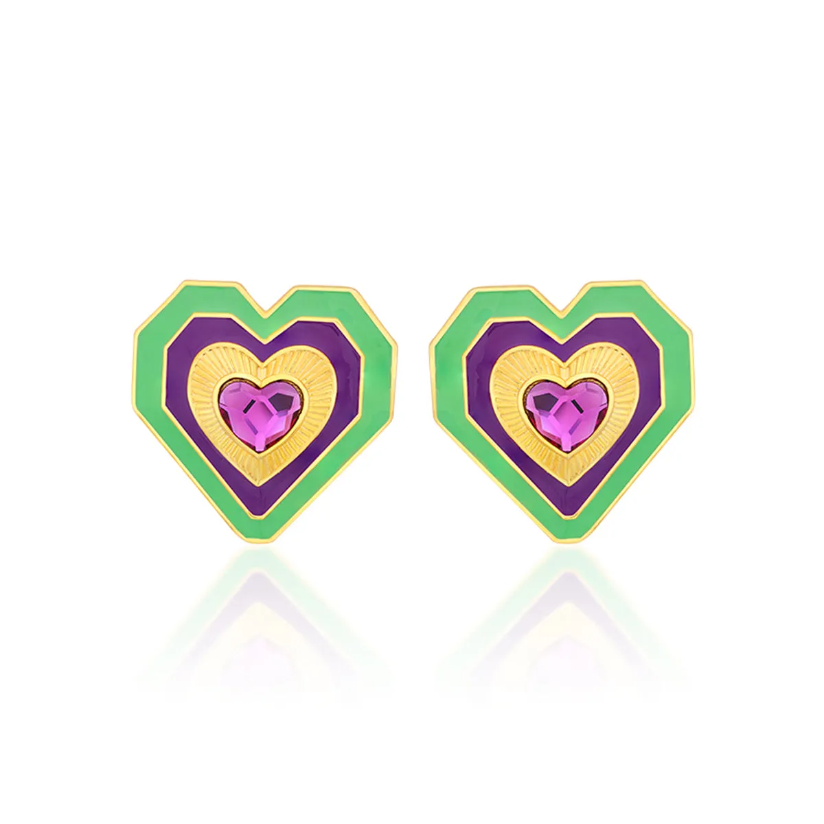 Shining Heart Earrings