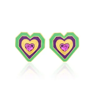 Shining Heart Earrings