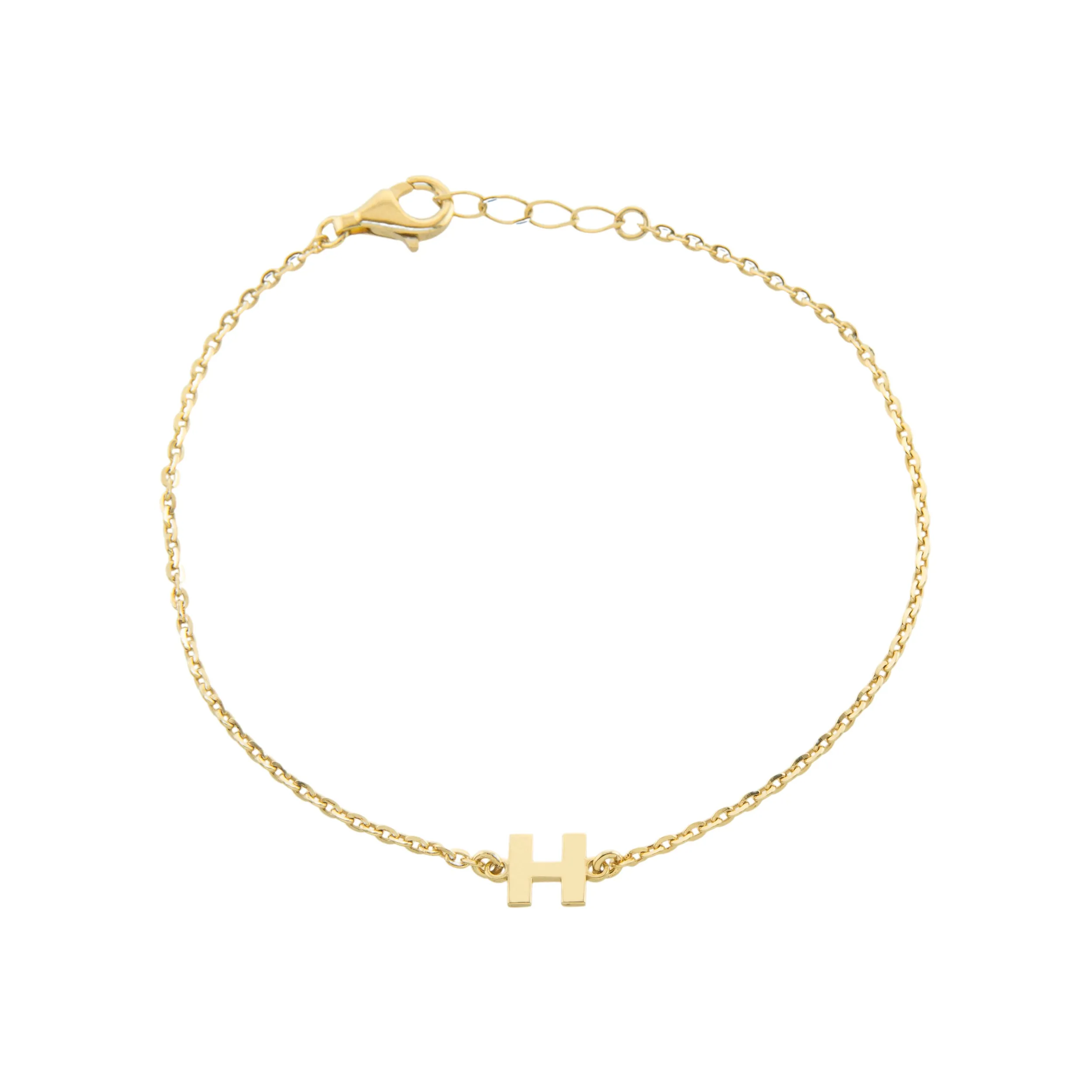 Single Initial Bracelet