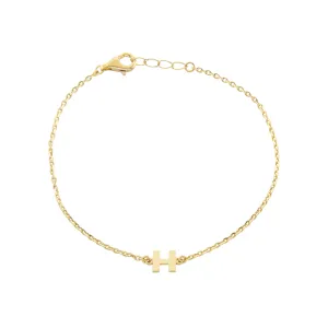 Single Initial Bracelet