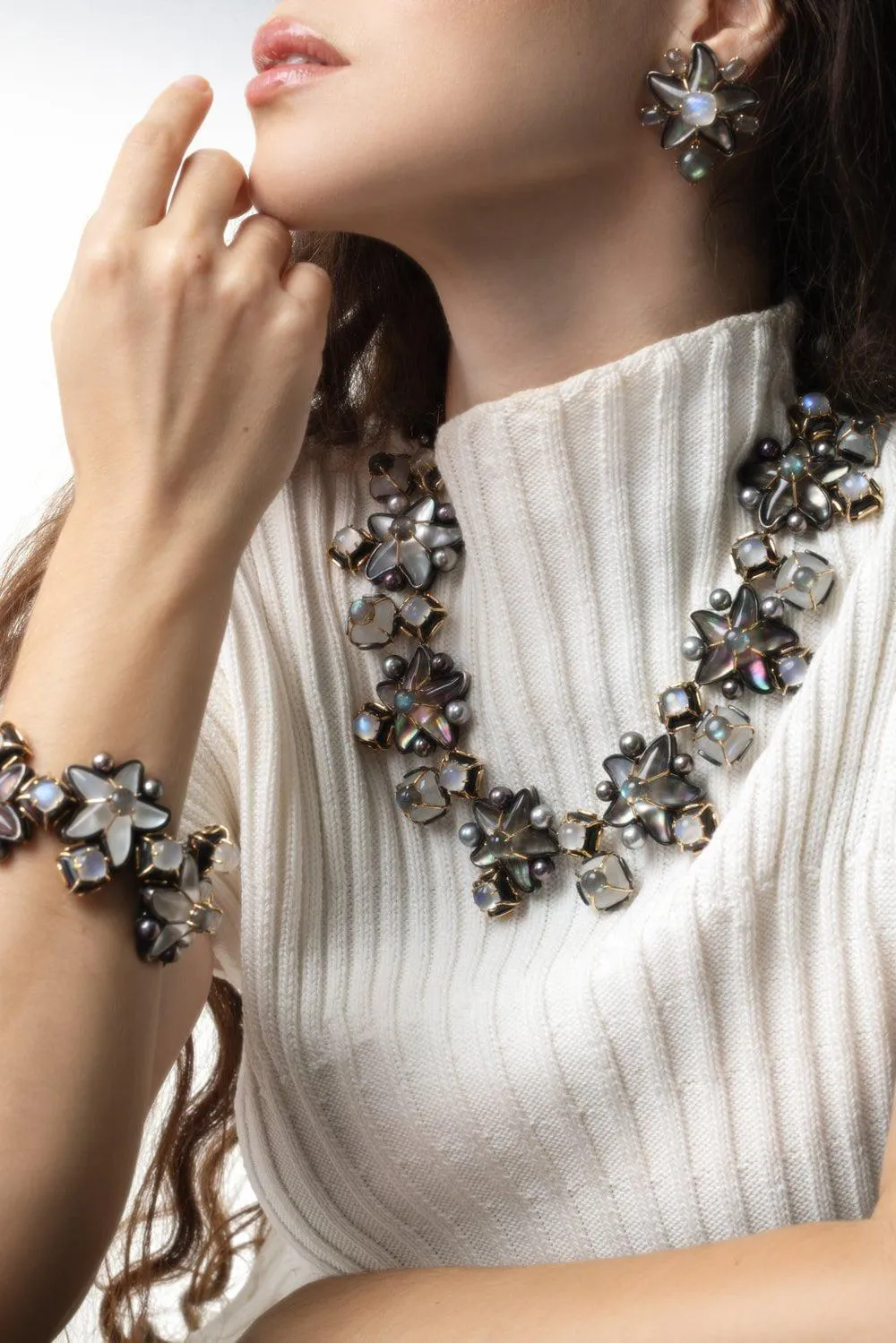 Star Moonstone Necklace