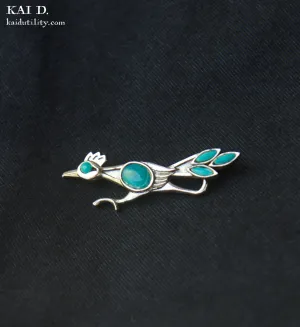 Sterling Silver Brooch - Road Runner VIII