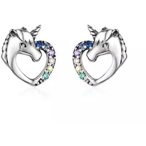 Sterling Silver Unicorn Earrings