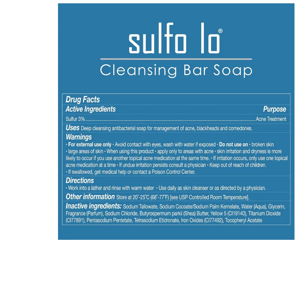 Sulfo Lo Cleansing Bar Soap
