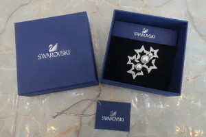 SWAROVSKI/スワロフスキー スターパールブローチ 銀メッキ シルバー ブローチ 300100152