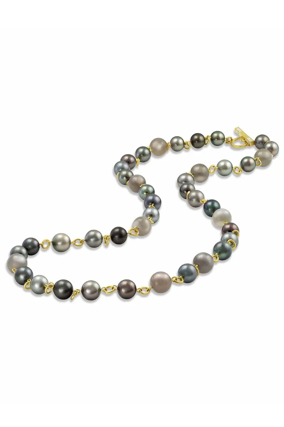 Tahitian Pearl and Grey Moonstone Necklace