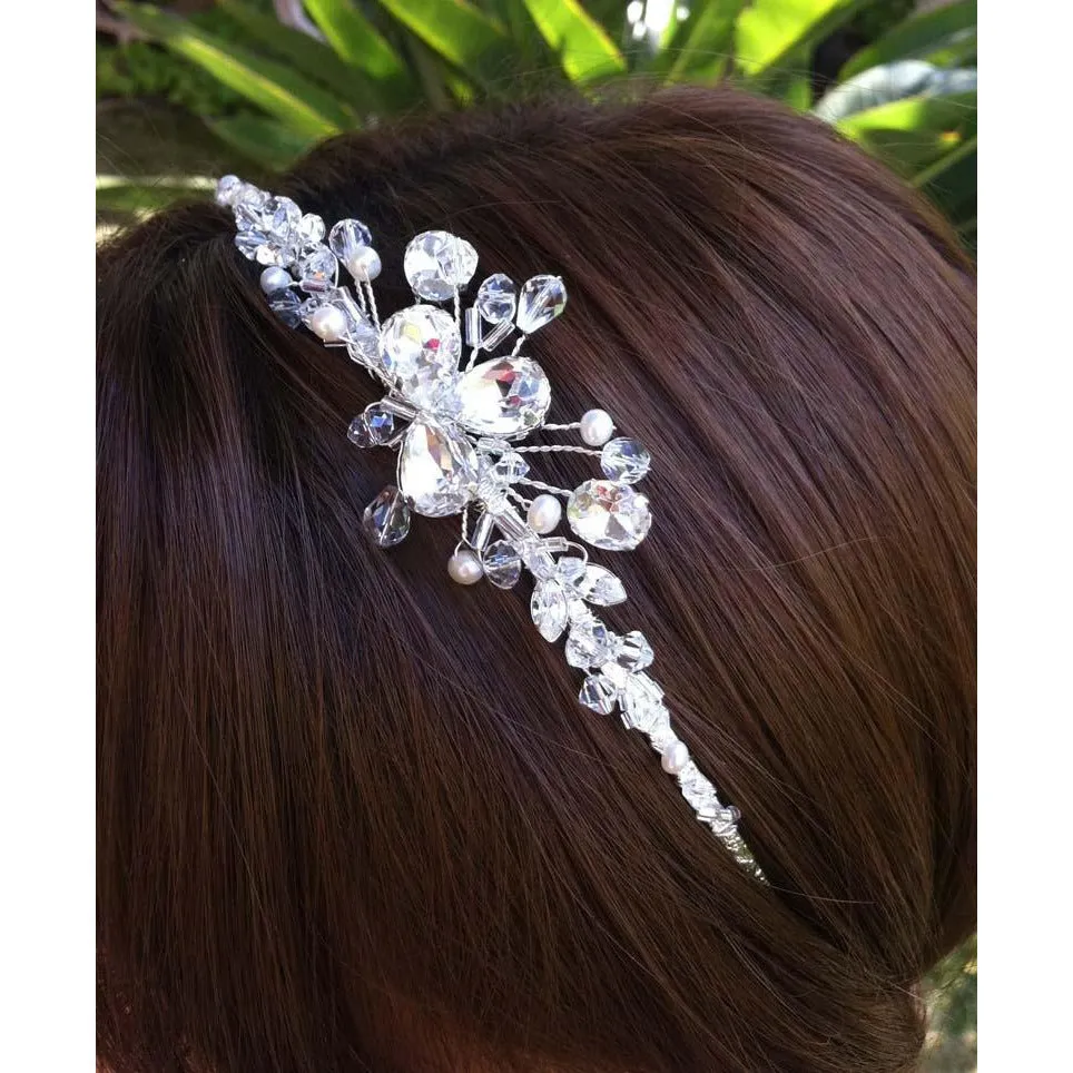 Tear drop Crystal Headband
