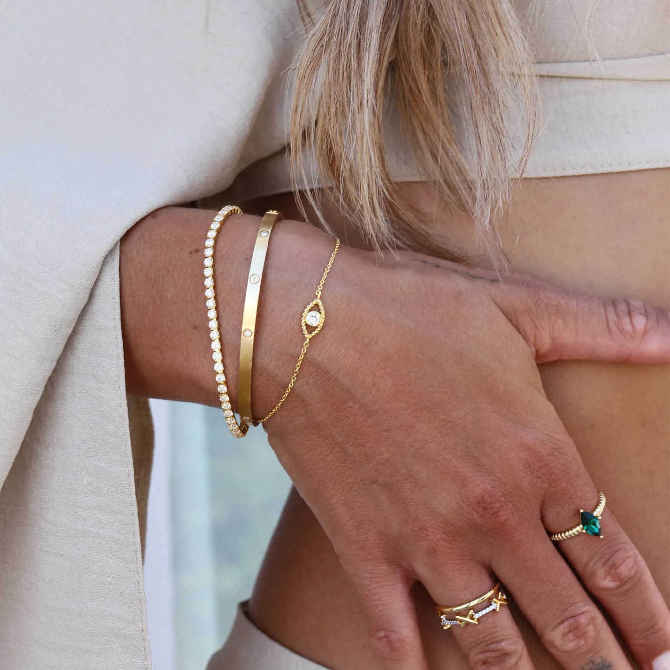 Tennis Bracelet - Yellow Gold
