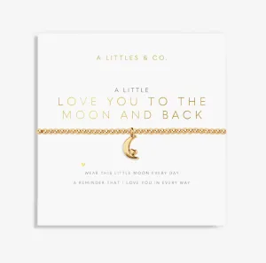 The Love You To The Moon and Back Bracelet in Gold