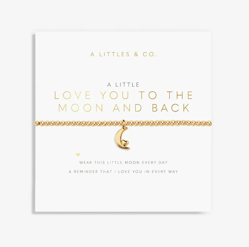 The Love You To The Moon and Back Bracelet in Gold