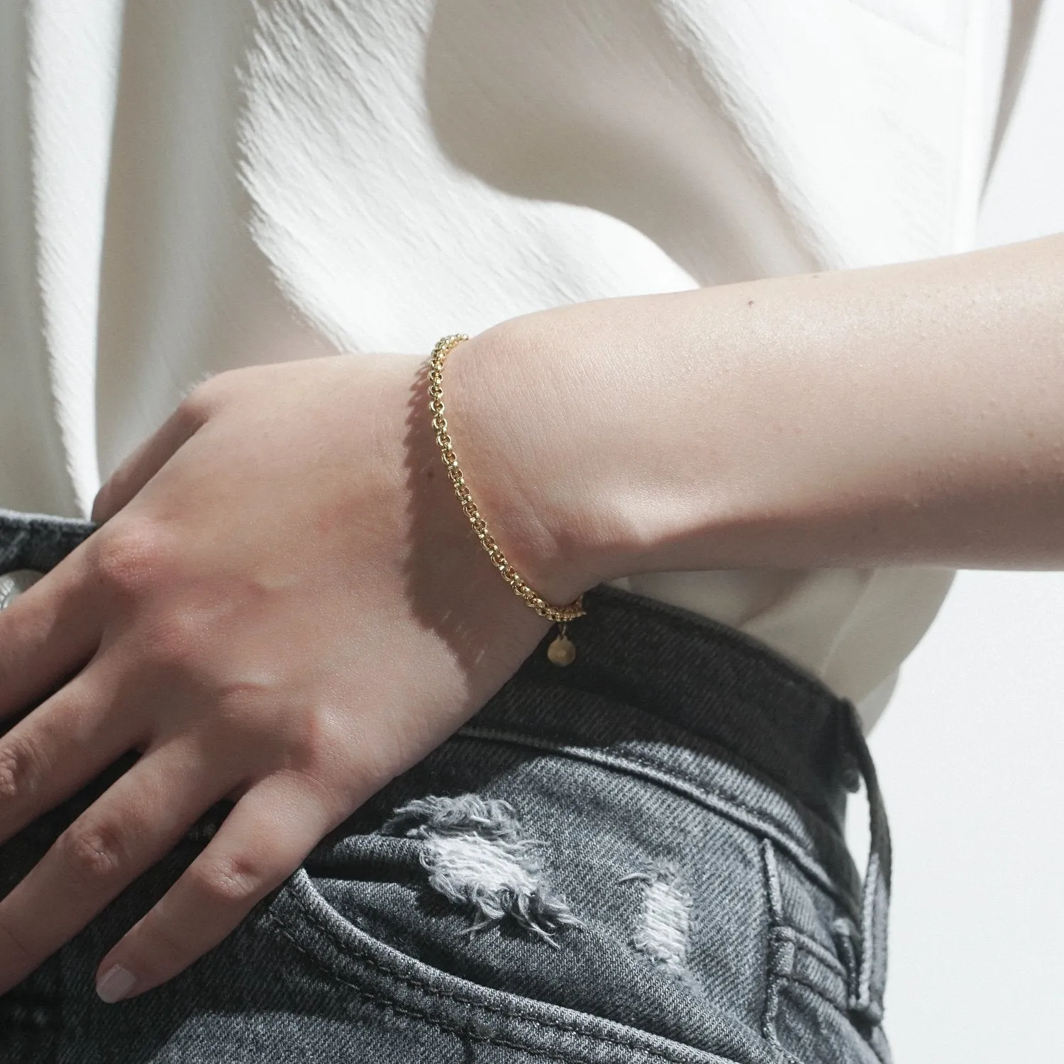 Thick Rolo Bracelet